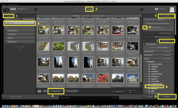 Importing Images step by step tutorial