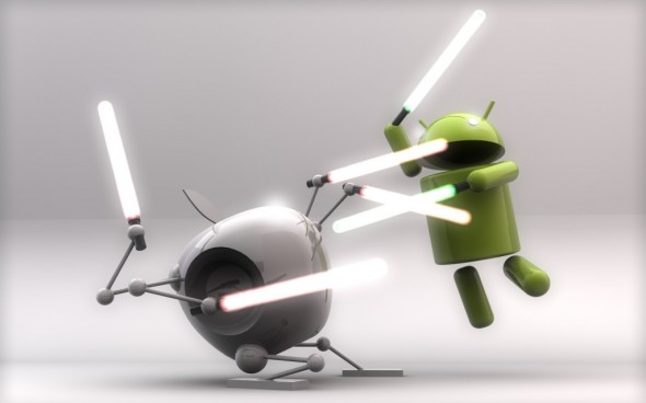 Android OS vs Apple iOS fight
