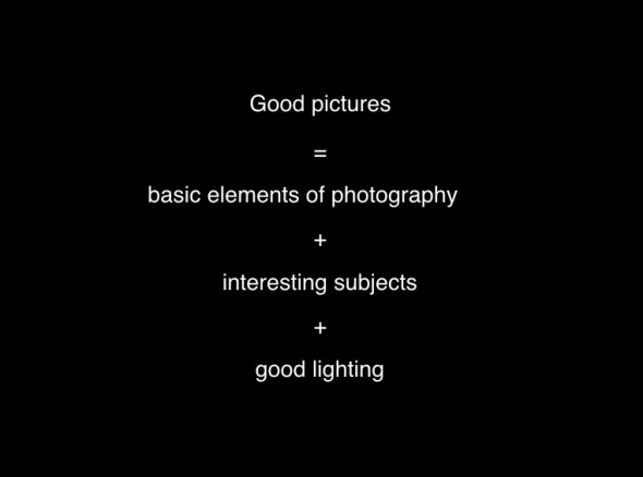 Elements of a good photograph