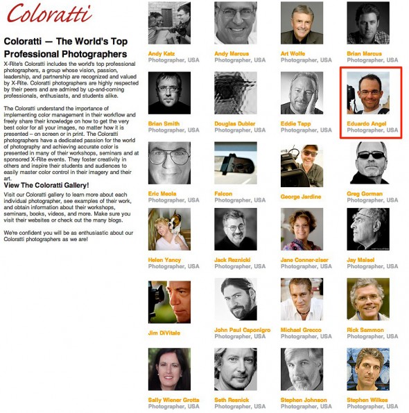 World's top professional photographers and color experts.