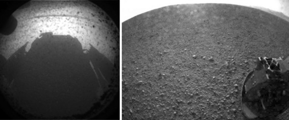 Mars Curiosity Rover Images, Back and Front
