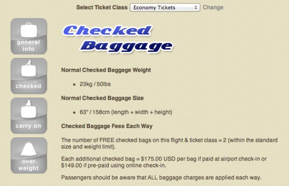 Luggage Limits - Emirates Airline Economy Tickets Flights to USA _ Canada