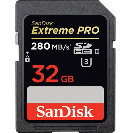 SanDisk Extreme PRO SDHC:SDXC UHS-II Memory Card 32GB
